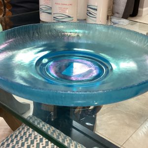 Pewter & Aqua Bowl